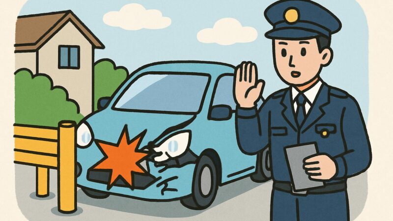 物損事故とは？ 警察への届け出は必要？ 点数やゴールド免許への影響
