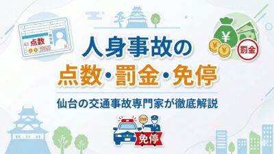 人身事故とは？｜点数・罰金・免停の全知識を解説