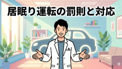 居眠り運転事故の罰則と違反点数は？加害者の責任と対応を解説