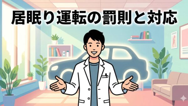 居眠り運転事故の罰則と違反点数は？加害者の責任と対応を解説