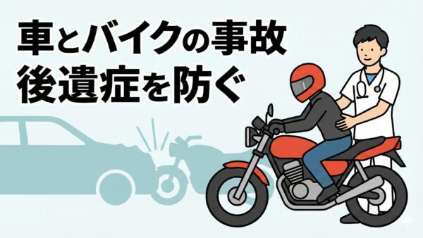 車とバイクの事故|後遺症を防ぐには? 仙台の接骨院が専門解説