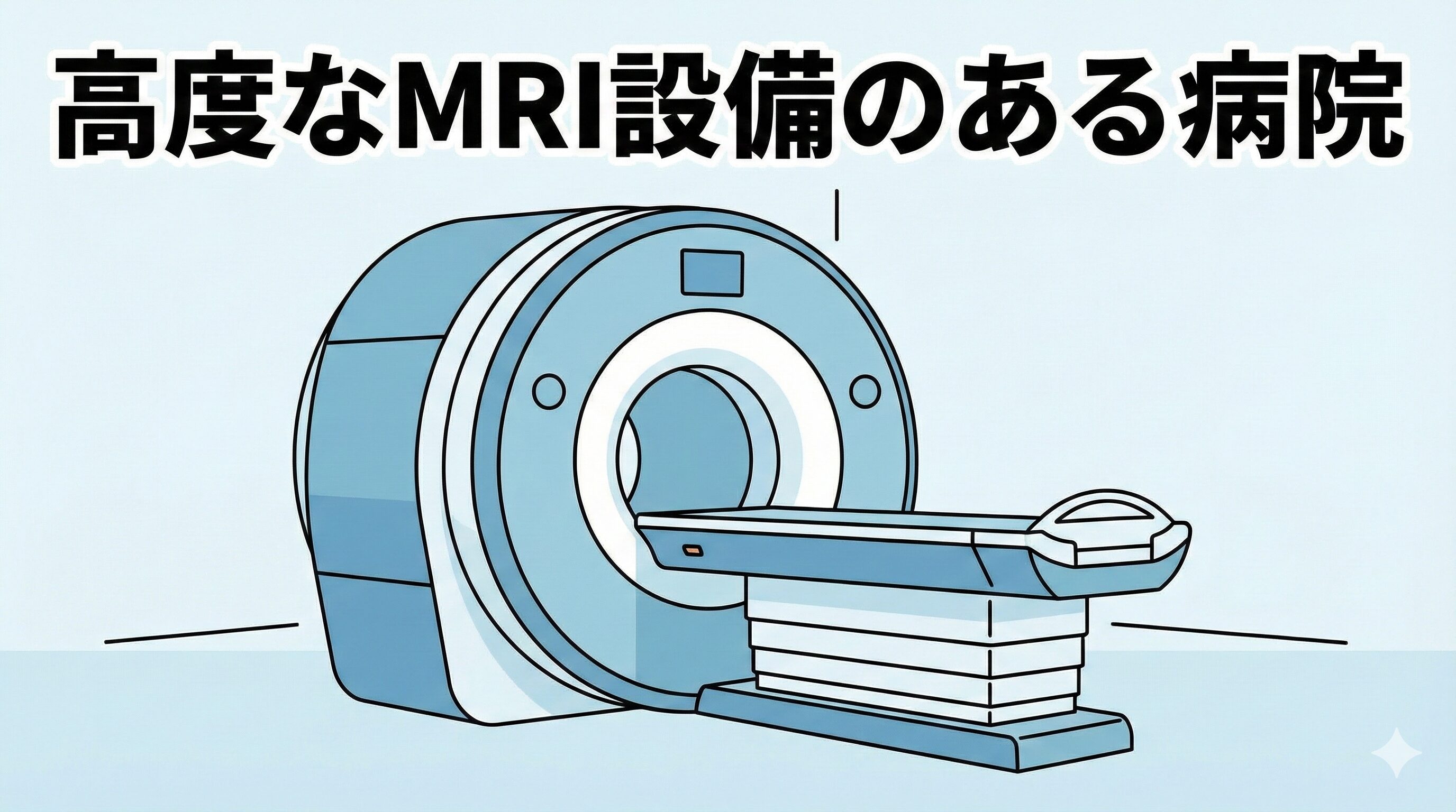 交通事故による骨折や神経損傷などの精密検査に対応する、病院の高度なMRI検査室の設備