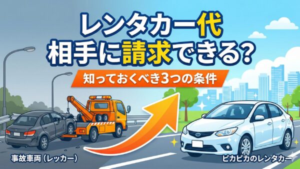 事故のレンタカー費用は相手に請求できる？ 期間や過失の影響を解説