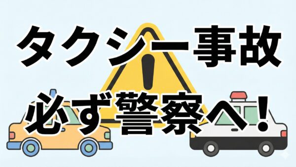 タクシー事故でそのまま帰宅はNG! 警察を呼ぶ理由と対処法を解説