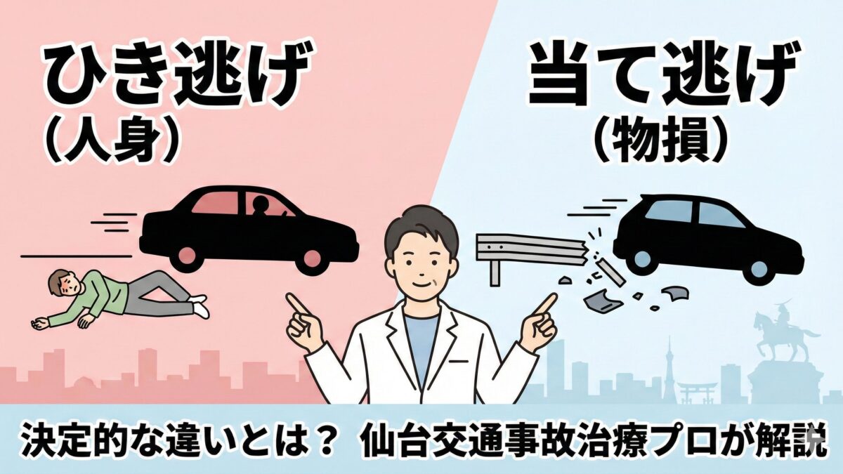 ひき逃げ・当て逃げの違いとは？ 交通事故施術のプロが解説