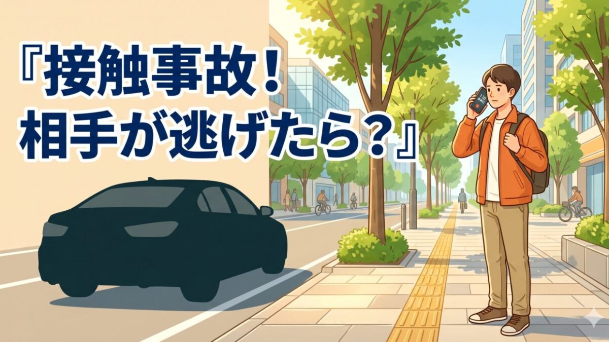 歩行者の接触事故！相手が行ってしまった時の対処と治療