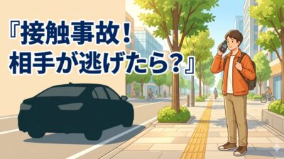 歩行者の接触事故！相手が行ってしまった時の対処と治療