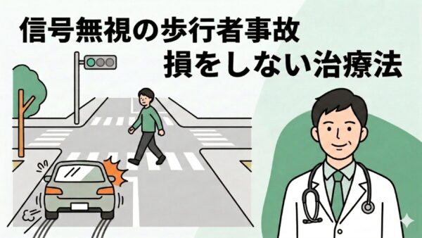 赤信号無視の歩行者事故｜過失7割でも治療を諦めない！専門家が解説
