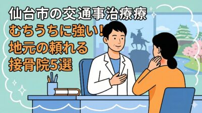 仙台市の交通事故治療｜むちうちに強いおすすめ整骨院5選