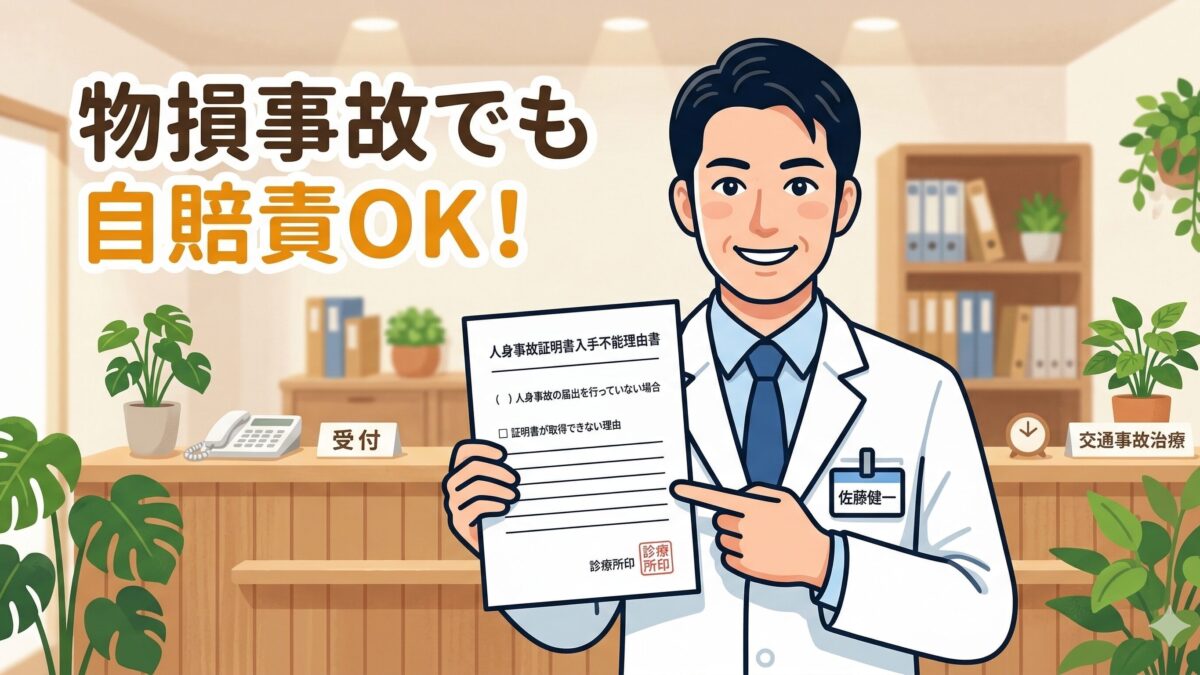 人身事故証明書入手不能理由書とは？物損事故で自賠責を使う方法